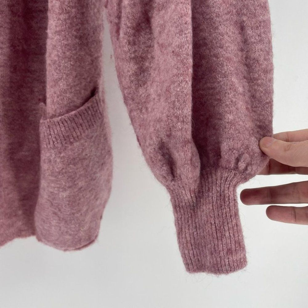 Madewell Cardigan Sweater Open Front Pockets Long Sleeve Cozy Soft‎ Oversized XS - Picture 3 of 8